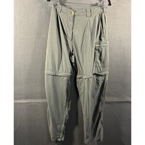 y2k women nylon cargo pants 14 baggy zipper convertible gorpcore kim possible